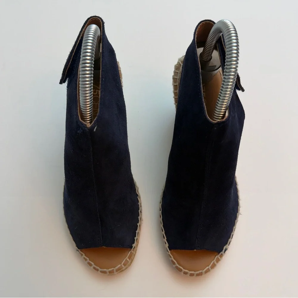 275 Central Navy Suede Wedges, Size 36/7 - Picture 2 of 8